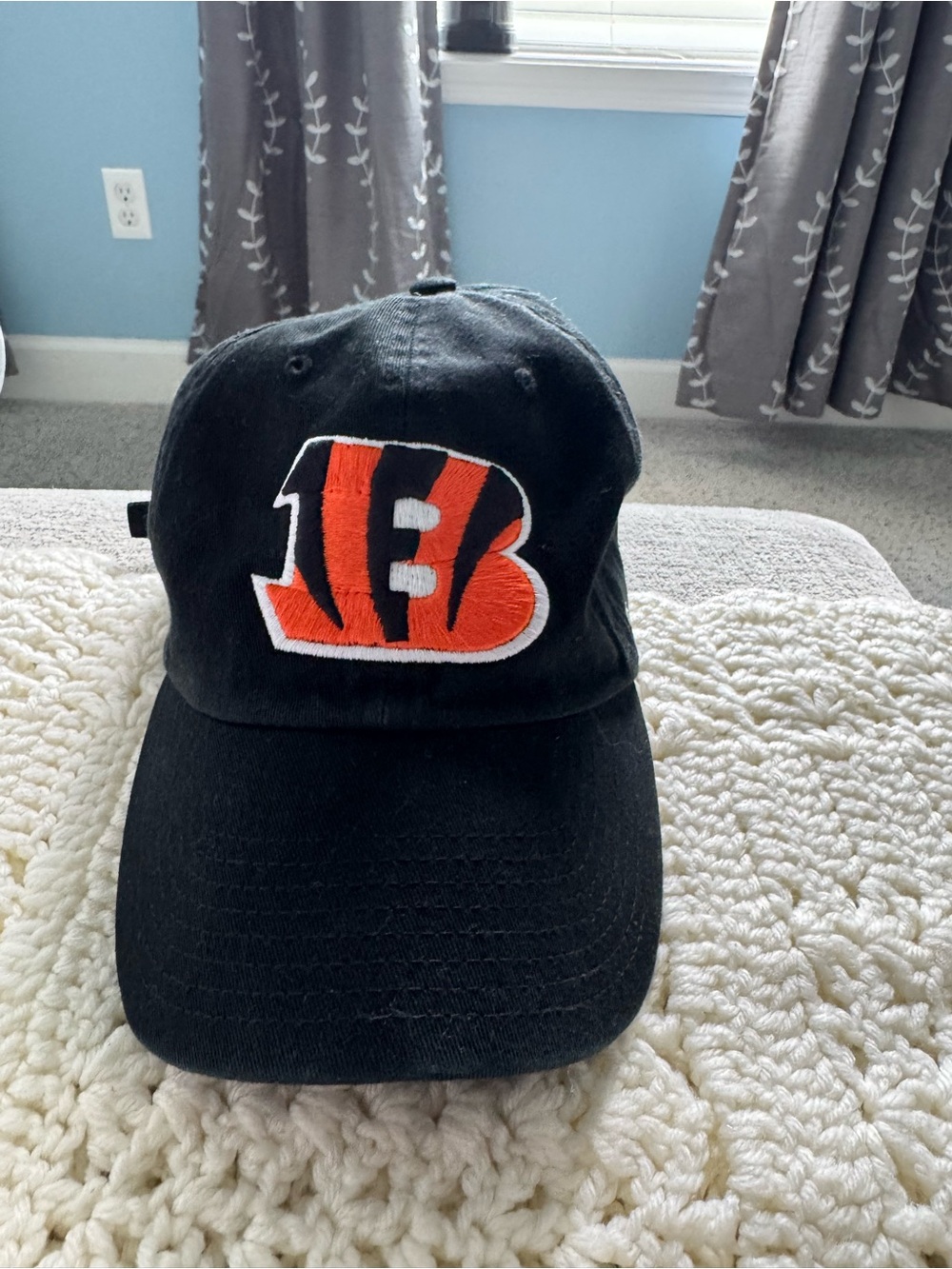 Bengals Black Baseball Cap with Team 'B' Logo